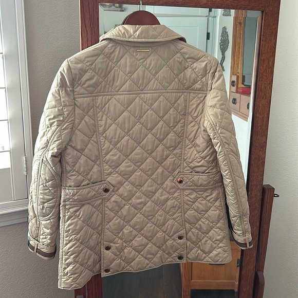 BURBERRY WESTBRIDGE TAN QUILTED JACKET sz M - Picture 8 of 10